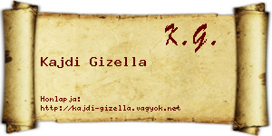 Kajdi Gizella névjegykártya